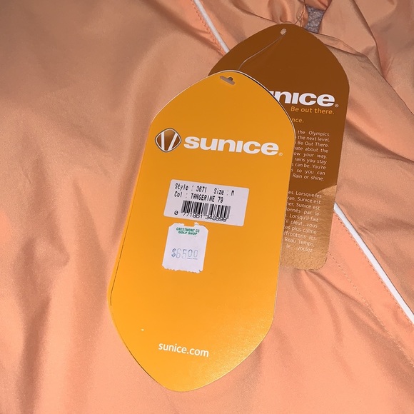NWT Women’s Sunice Tangerine 1/2 Zip Windshirt - Picture 4 of 5